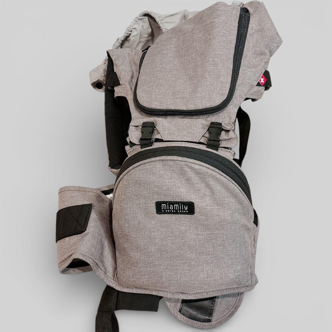 【美品】 miamily ミアミリー 抱っこ紐 ヒップスタープラス ヒップシート