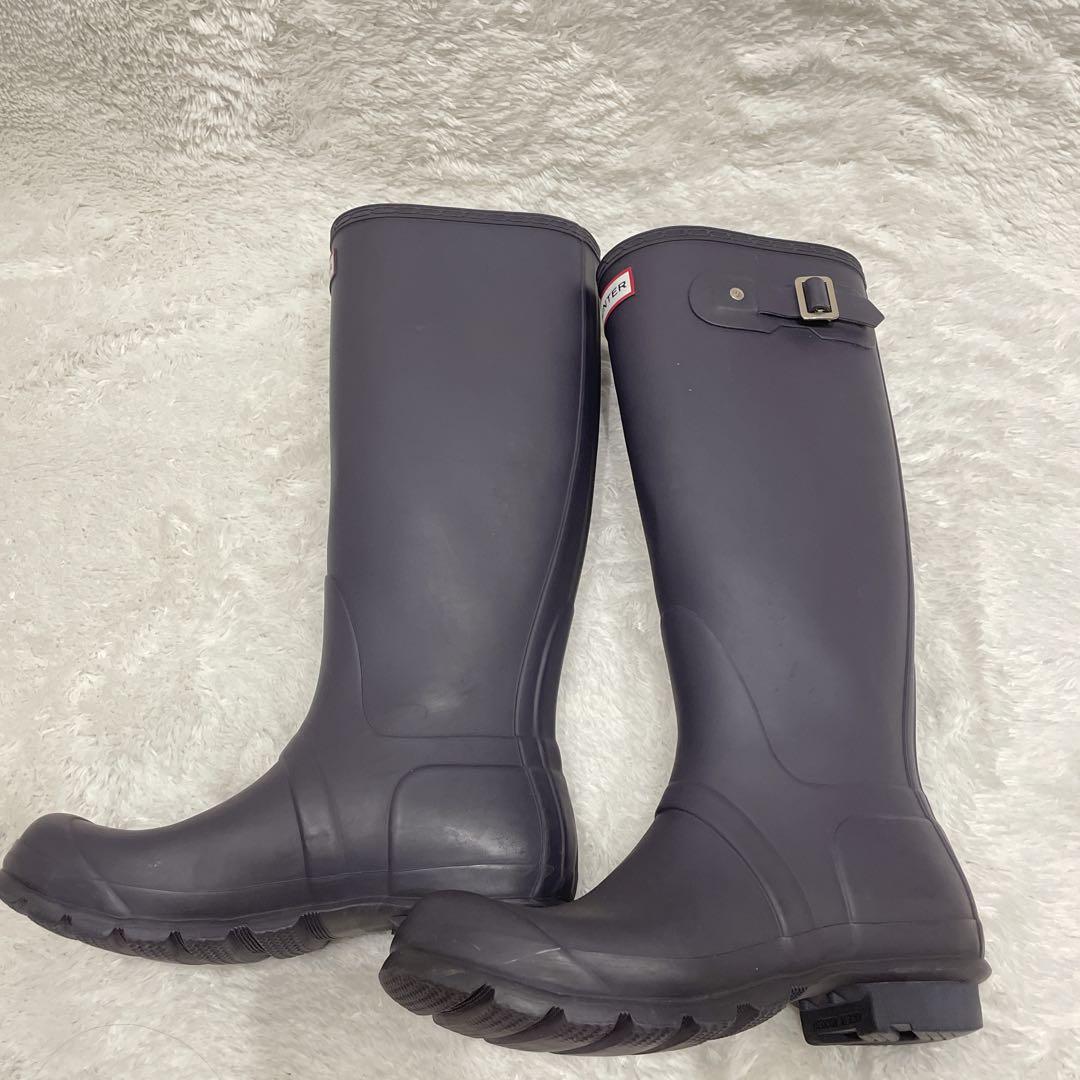 HUNTER 美品✨長靴 UK5 レインブーツ　パープル紫