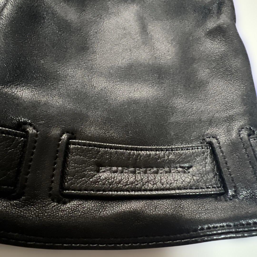 BURBERRY レザーグローブ 黒