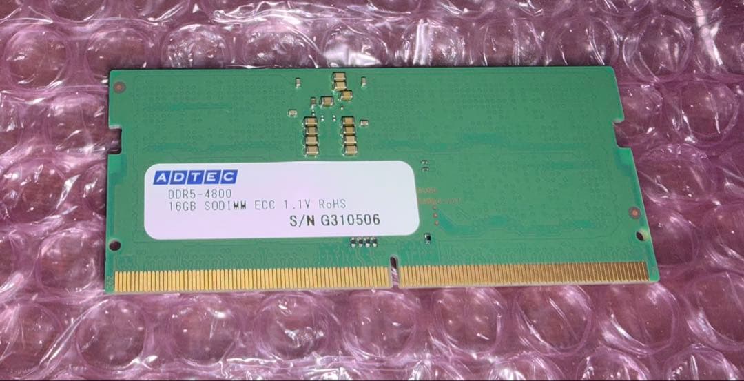 アドテック メモリ DDR5 4800 32GB (16GB×2未使用品