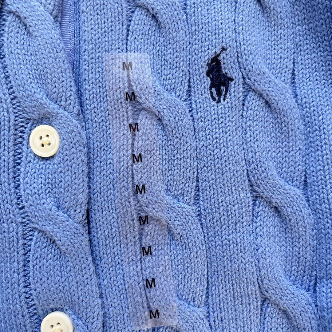 新品✨POLO Ralph Lauren ケーブルニット カーディガン 半袖 M