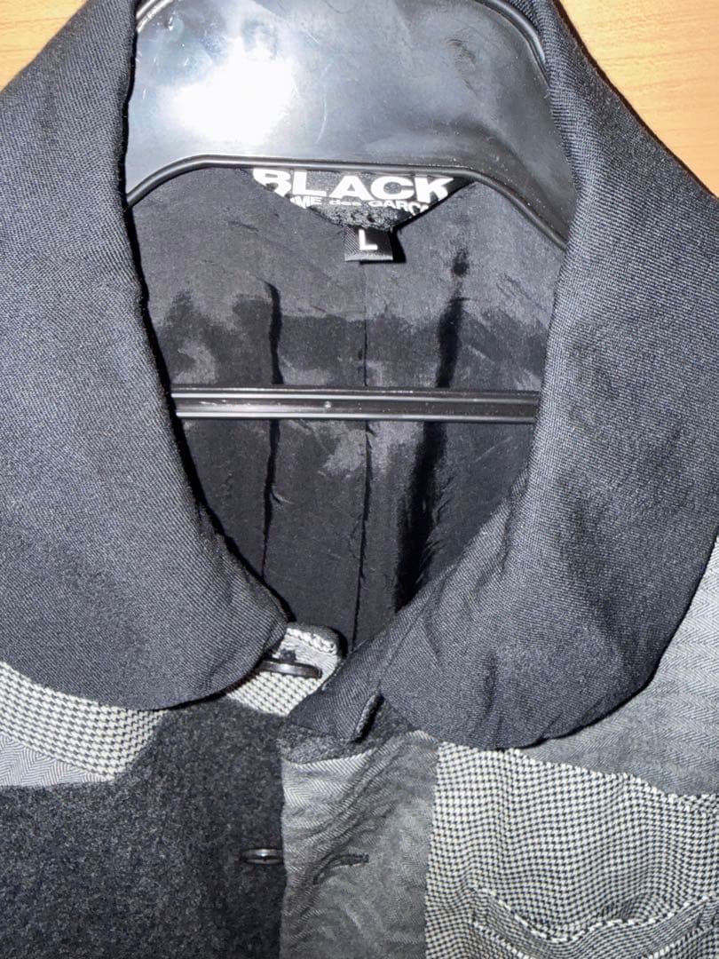 BLACK COMME des GARCONS パッチワークジャケット
