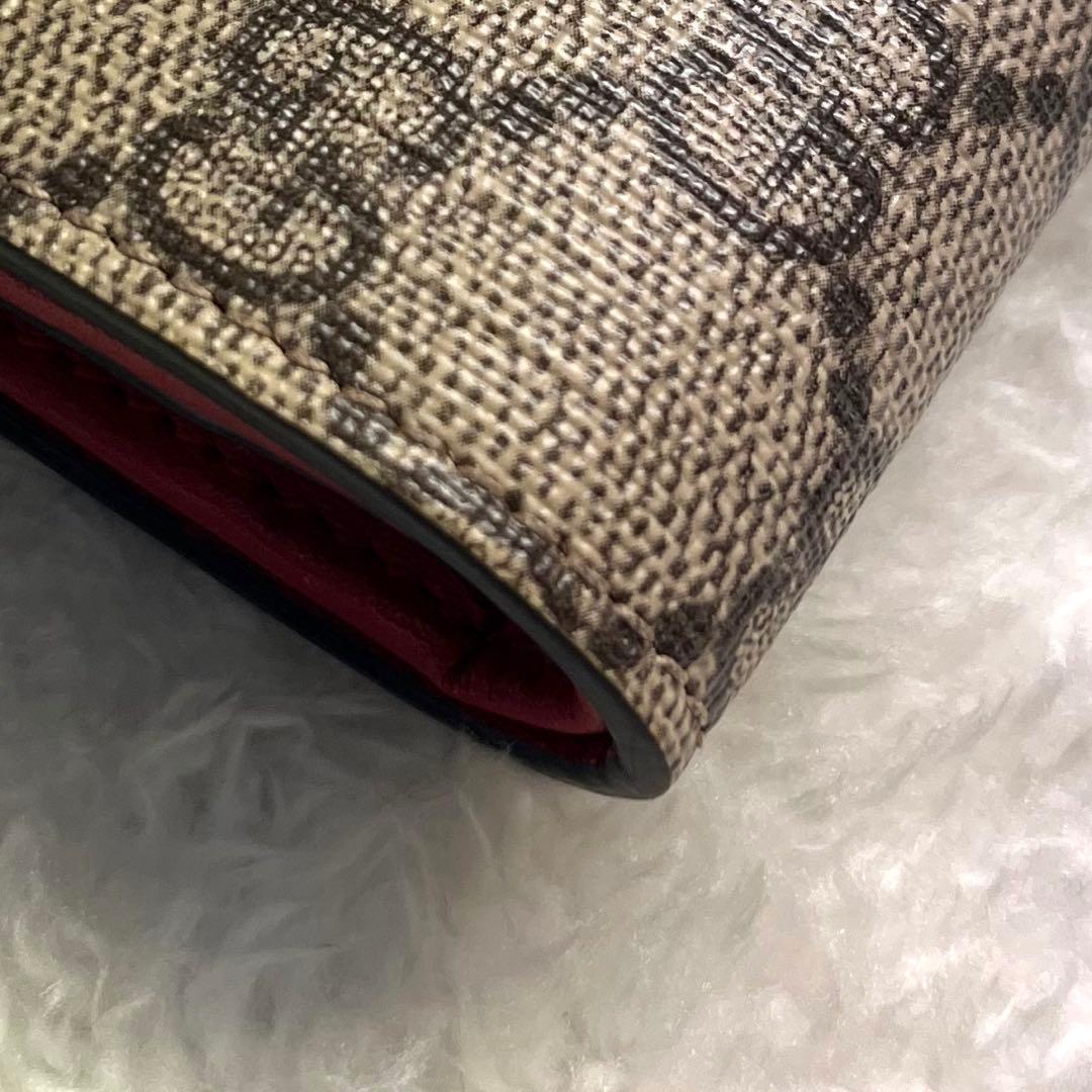 ✨美品✨ GUCCI グッチ 二つ折り財布 チェリー GG柄 ストーン抜けナシ！