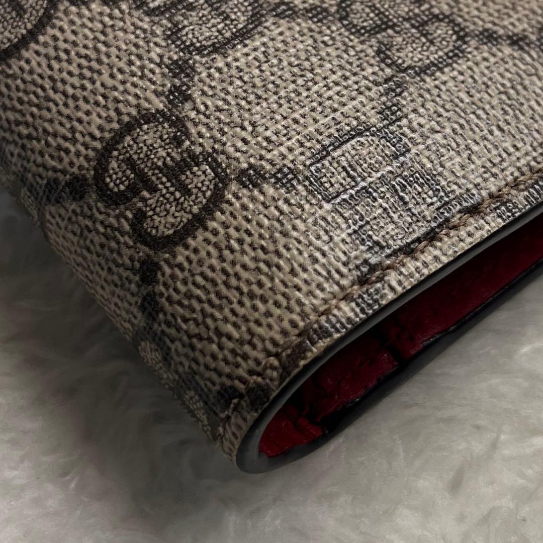 ✨美品✨ GUCCI グッチ 二つ折り財布 チェリー GG柄 ストーン抜けナシ！