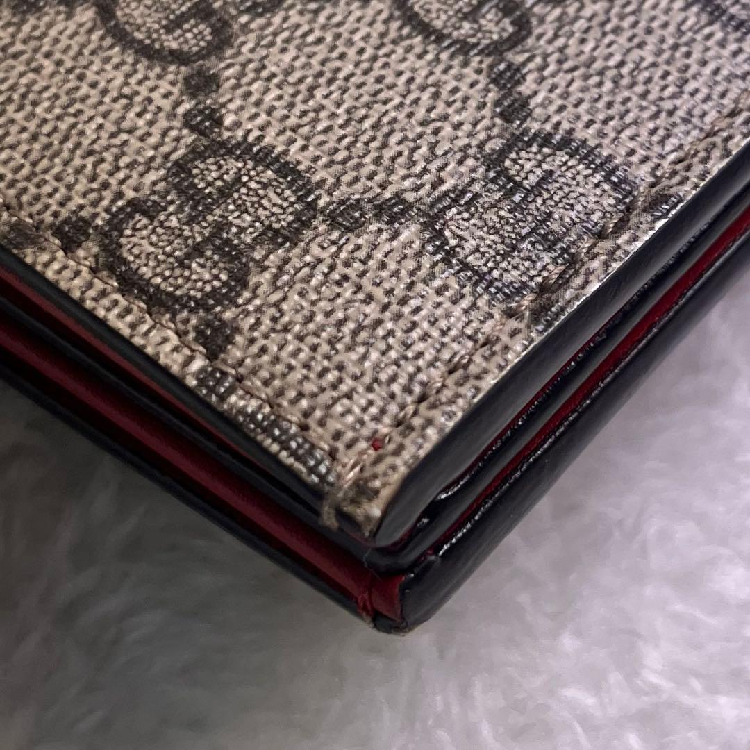 ✨美品✨ GUCCI グッチ 二つ折り財布 チェリー GG柄 ストーン抜けナシ！