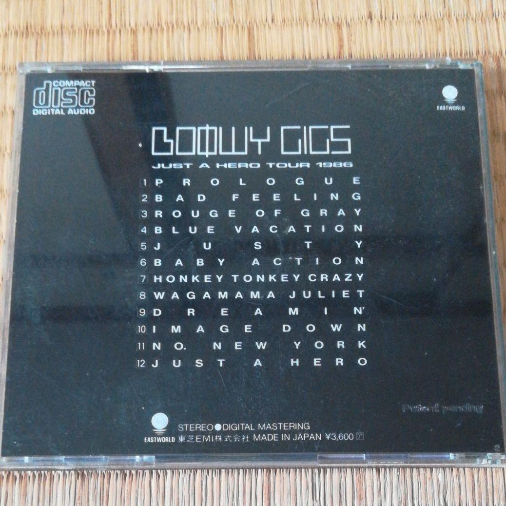 BOØWY GIGS Just a hero tour CD 初回限定盤