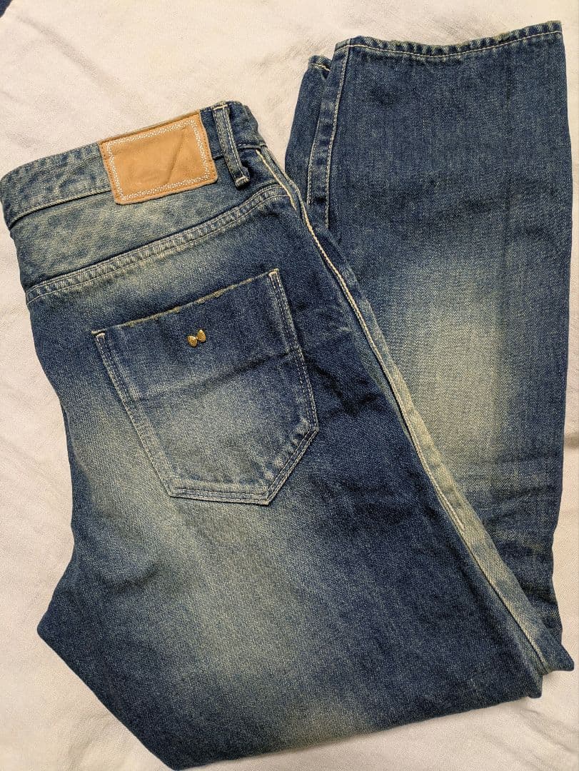 美品　minaperhonen always デニム 40　ストレート タグ有
