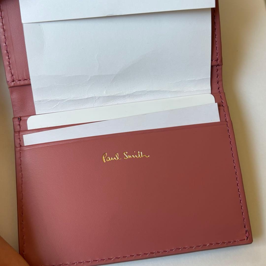 新品 Paul Smith ドゥードゥル うさぎ がま口 三つ折り財布本革