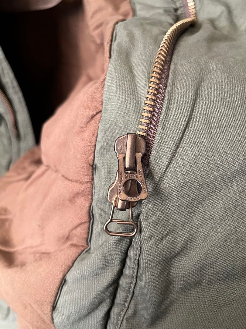 DIESEL モッズコート　ブルーファー付き