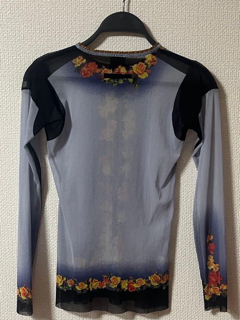 Jean Paul Gaultier　ゴルチエ　パワーネット　サイズ40 花柄