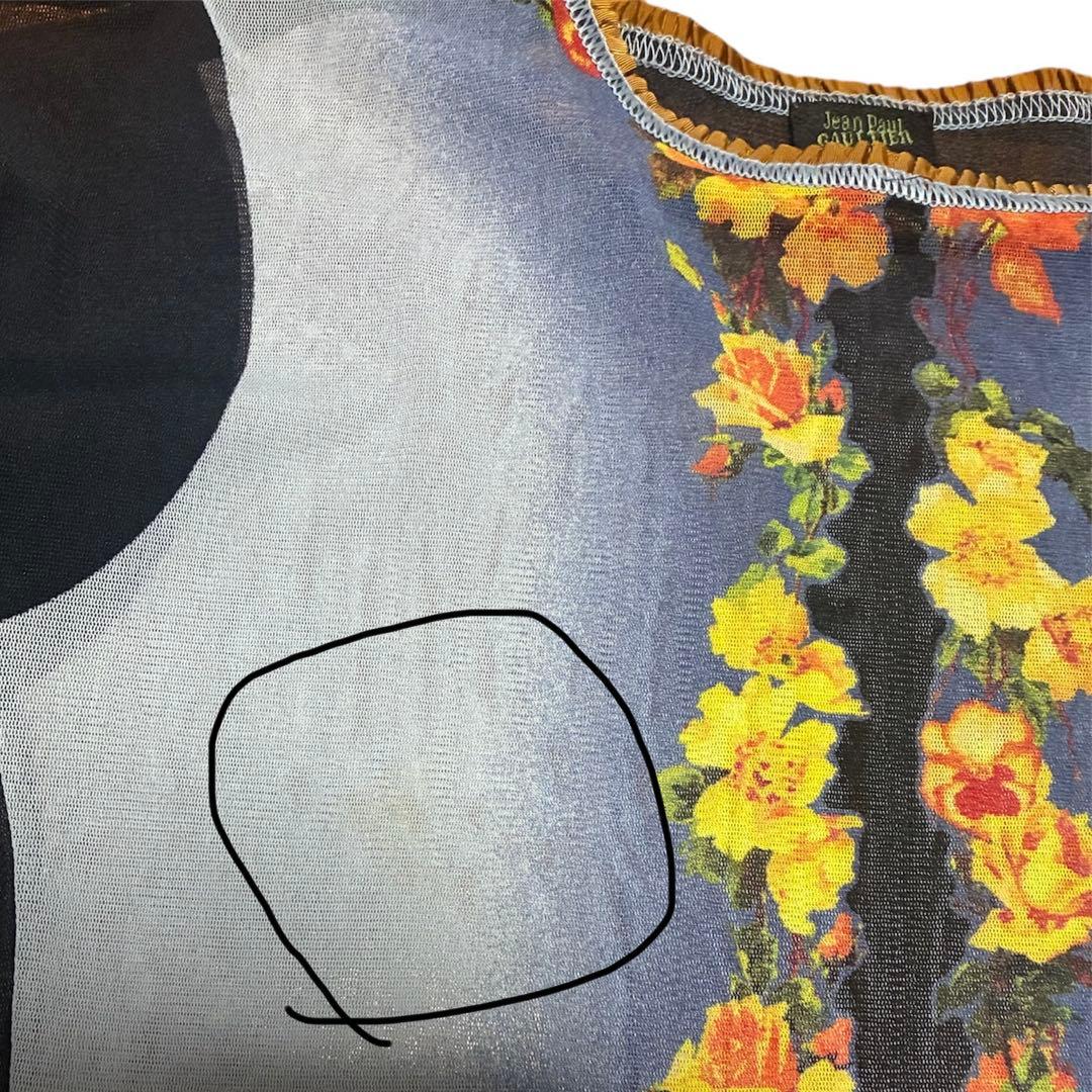 Jean Paul Gaultier　ゴルチエ　パワーネット　サイズ40 花柄