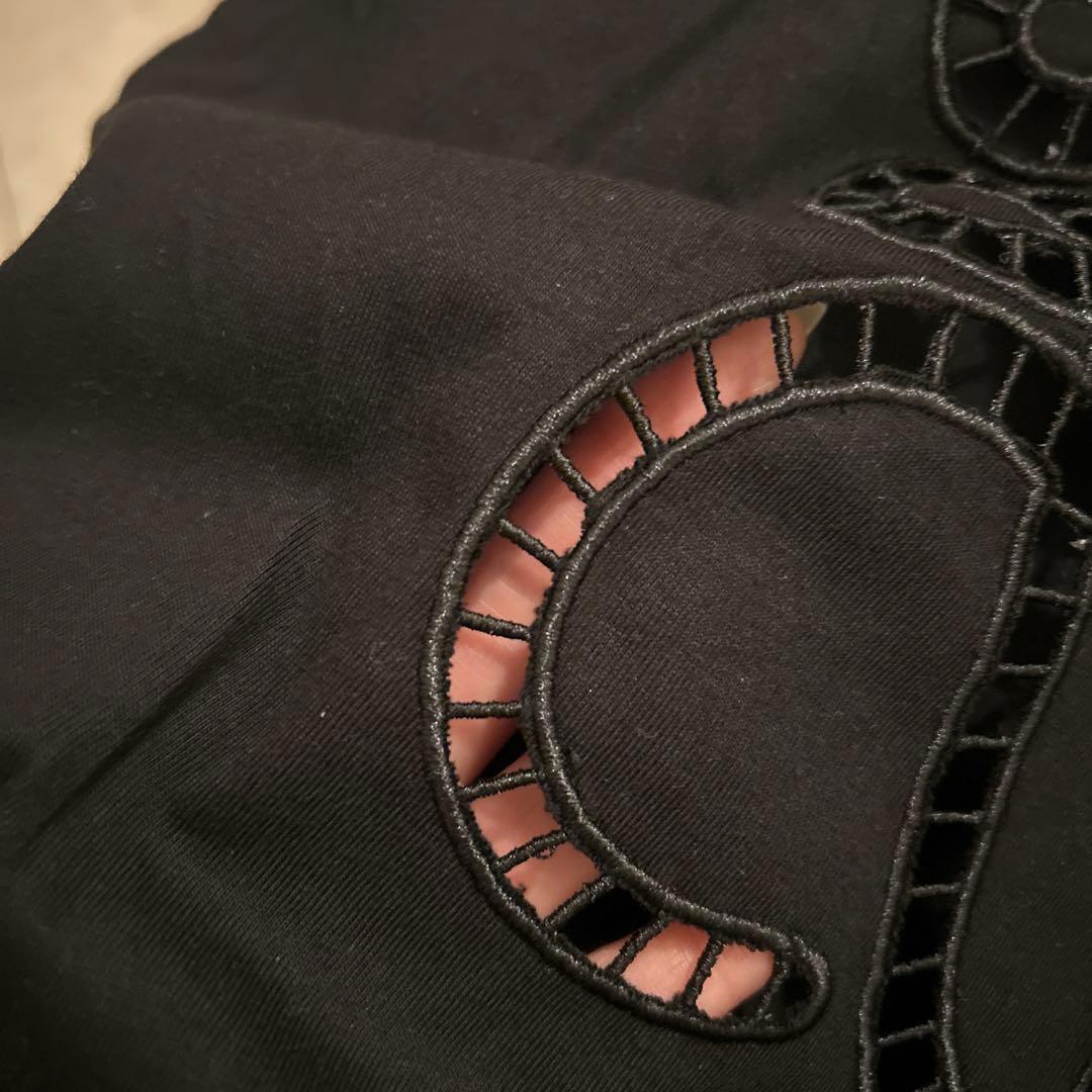 ロエベ　デザイナーTシャツ　ブラック　XL