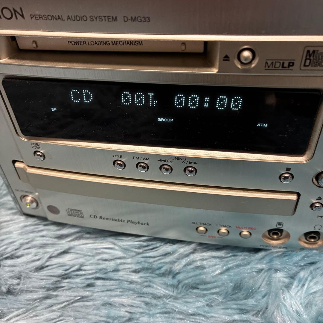 【動作確認済み】DENON ( D-MG33) CDプレーヤー MDプレーヤー