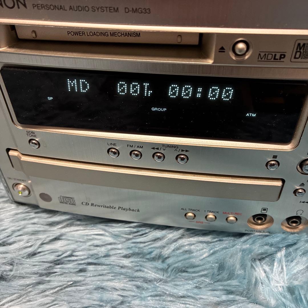 【動作確認済み】DENON ( D-MG33) CDプレーヤー MDプレーヤー