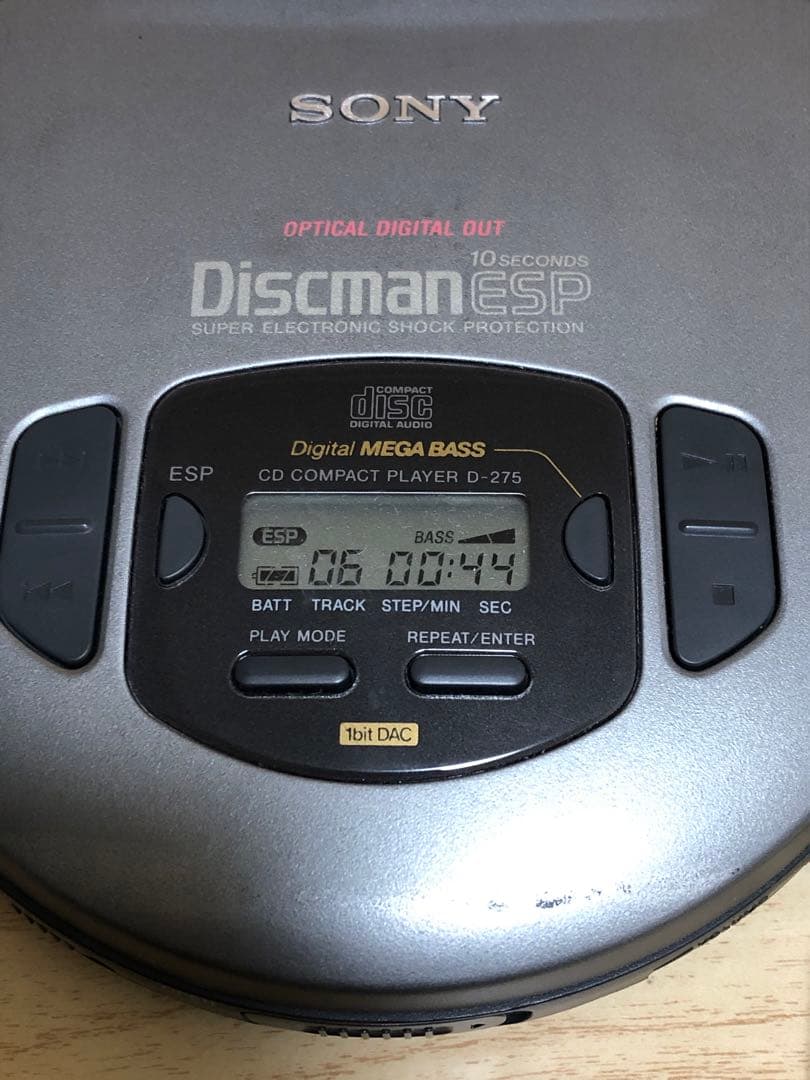 最終値引き レトロ SONY CDプレーヤー Discman ESP D-275