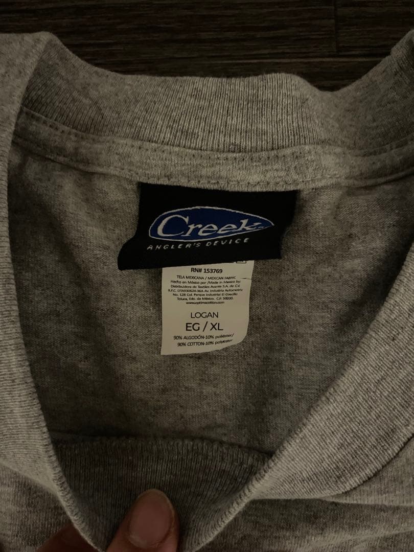 Creek ロゴプリント Tシャツ EG/XL グレー