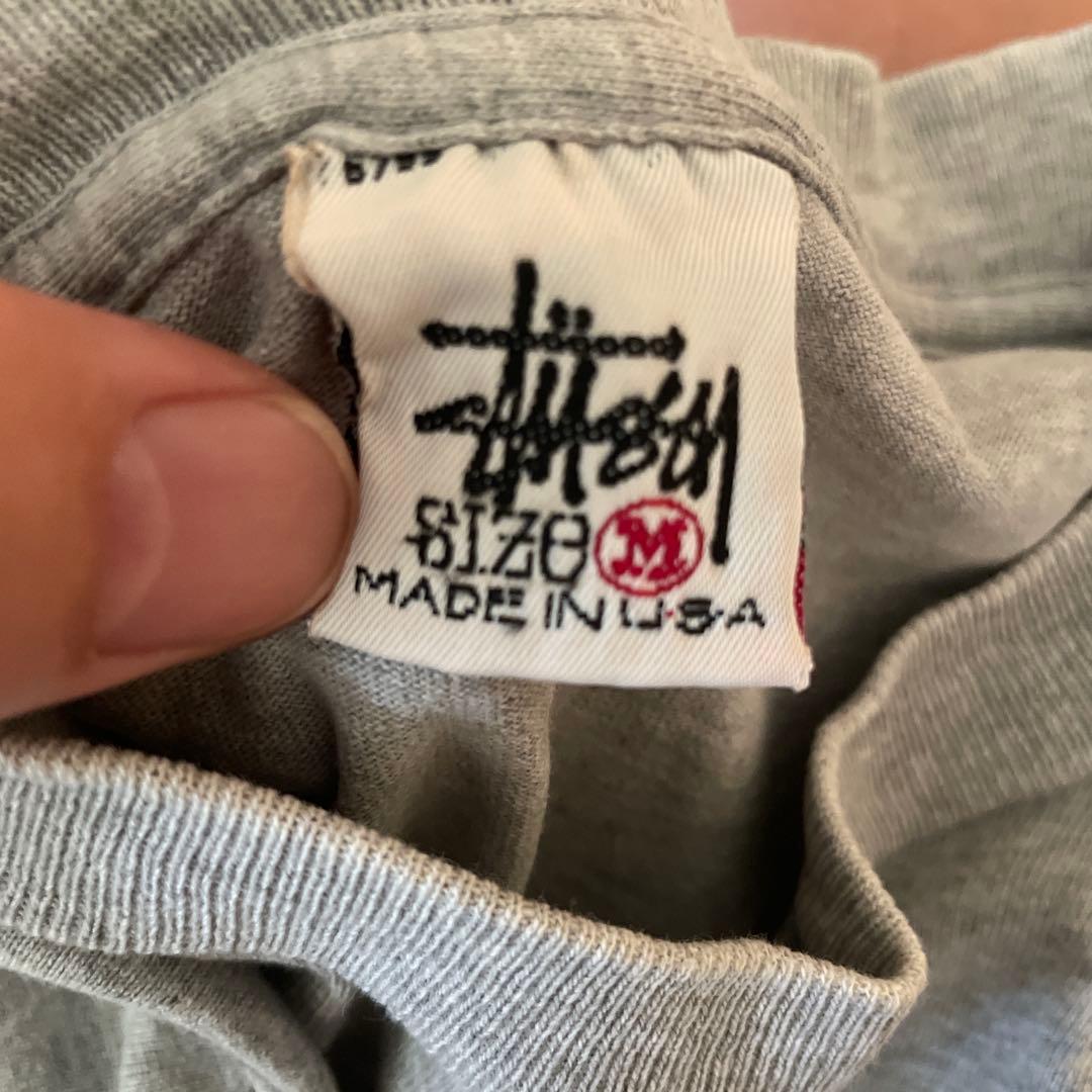 L*Y様 STUSSY グレー Tシャツ【白タグヴィンテージ】