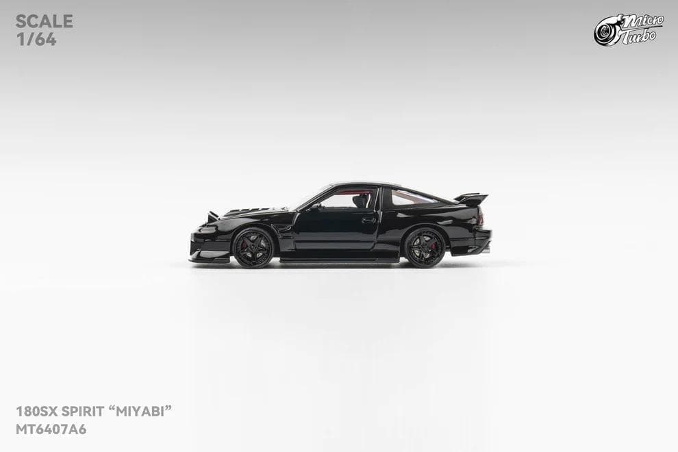 Micro Turbo 1/64 日産 180SX スピリット玲 ブラック