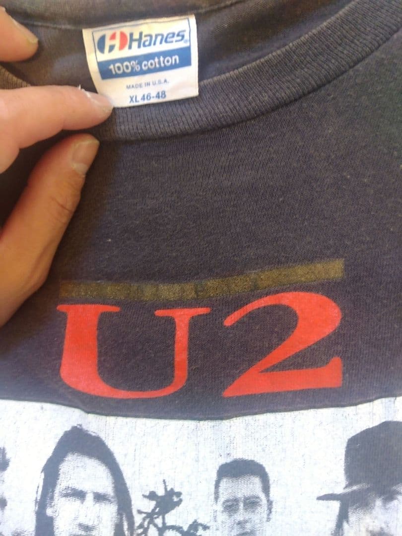 U2 The Joshua Tree Tour Tシャツ 　90's usa製