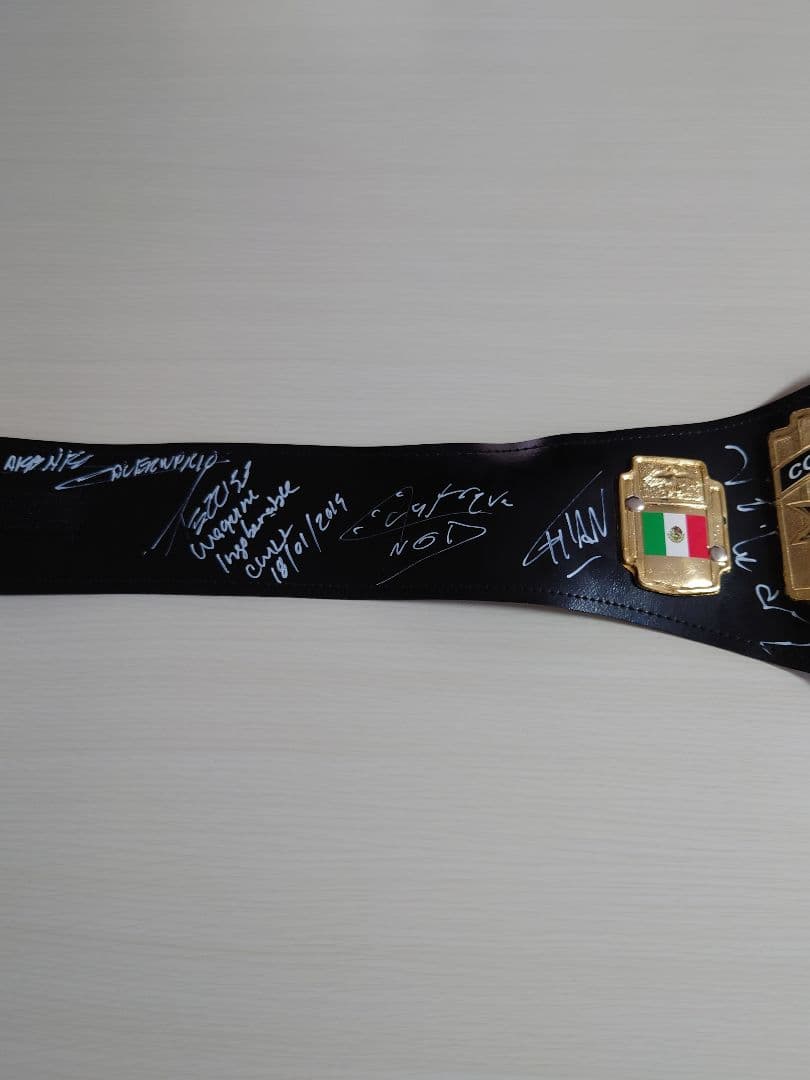 CMLL チャンピオンベルト　サイン入　新日本プロレス　ファンタスティカマニア