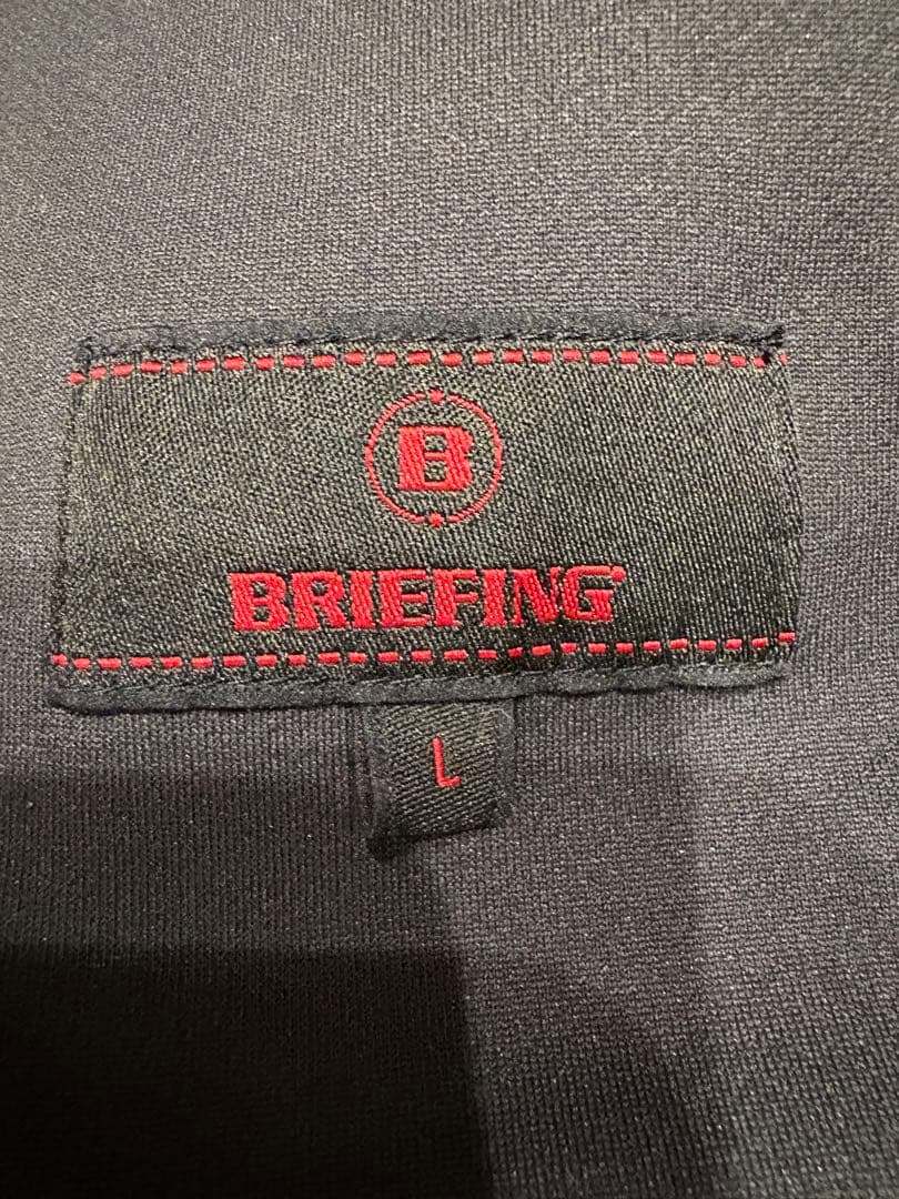 BRIEFING パーカー　3Dロゴ　フード付　ネイビー　ブリーフィング