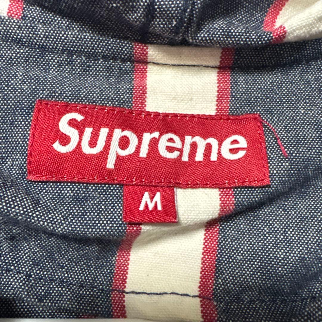 Supreme ストライプ フード付きジャケット M