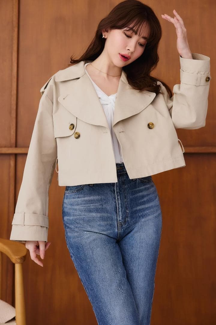 ジャケット・アウター herlipto Brera Short Trench Coat
