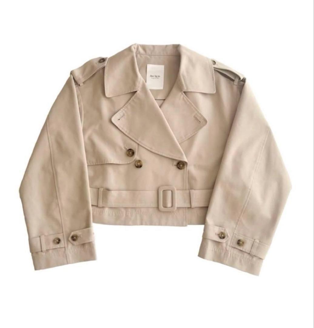 ジャケット・アウター herlipto Brera Short Trench Coat
