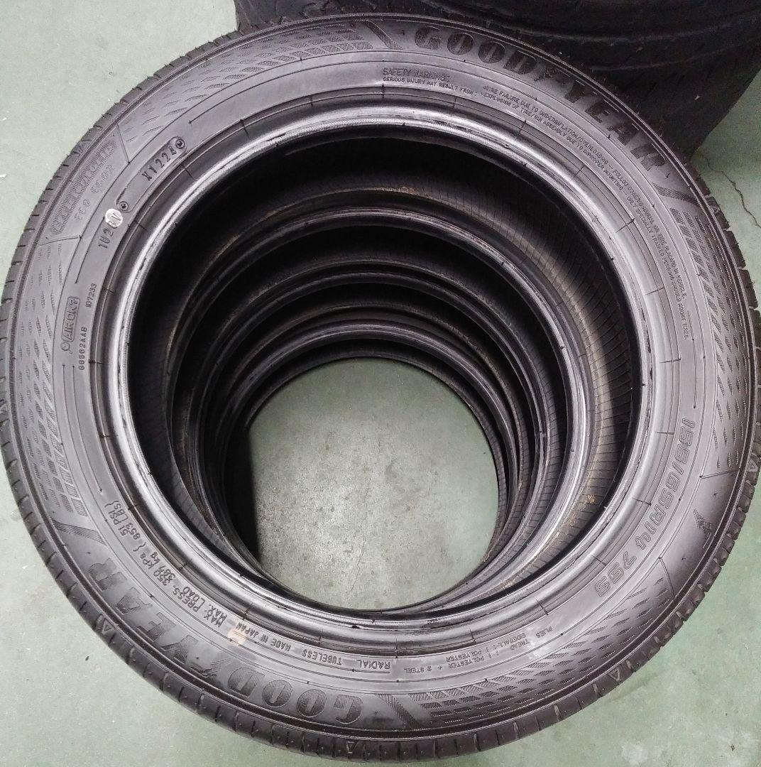 ミゾ有り‼️155/65R14　2024年製　グッドイヤー　残溝約8.5～8分山