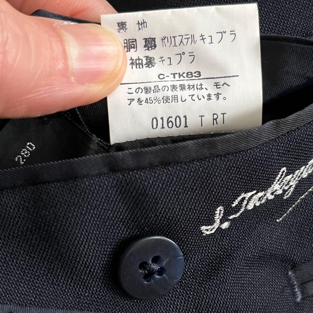 お値下げ！ 美品 バーバリー ダブル ジャケット 背抜き ネイビー 紺ブレ 通年