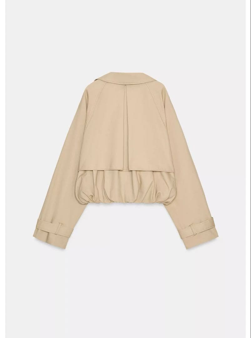 ZARA ショートバルーントレンチコート ＸＬ