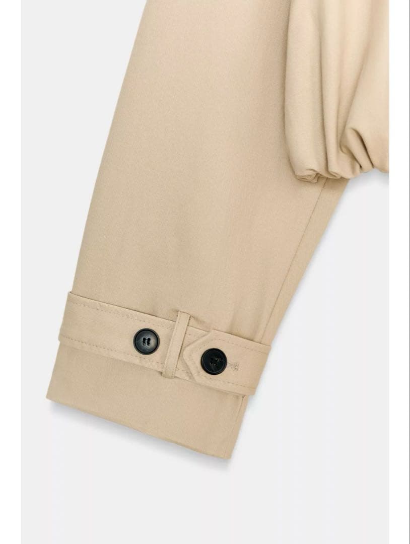 ZARA ショートバルーントレンチコート ＸＬ