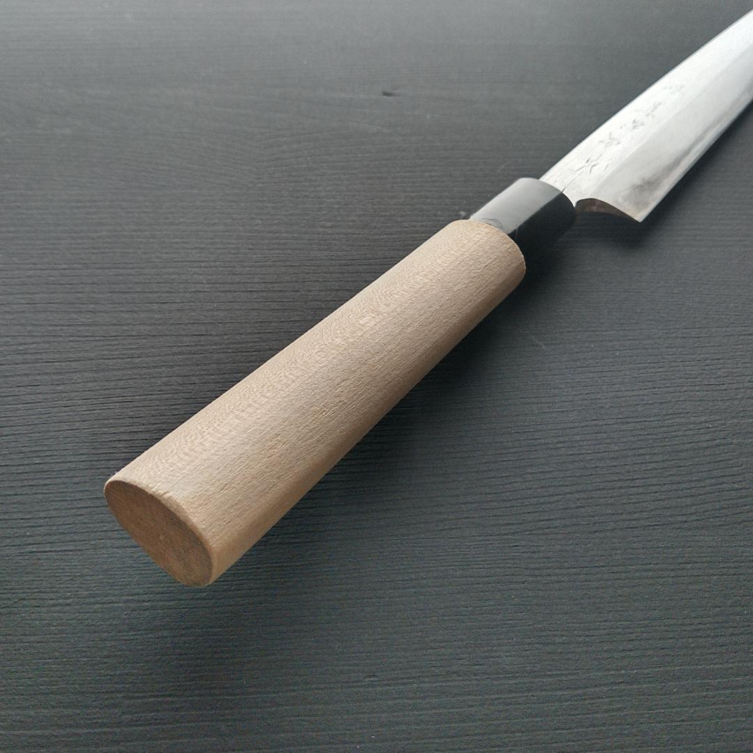 【逸品】堺刃物 切付柳刃包丁 極上 片刃 右 刃渡り235㎜ 研ぎ済