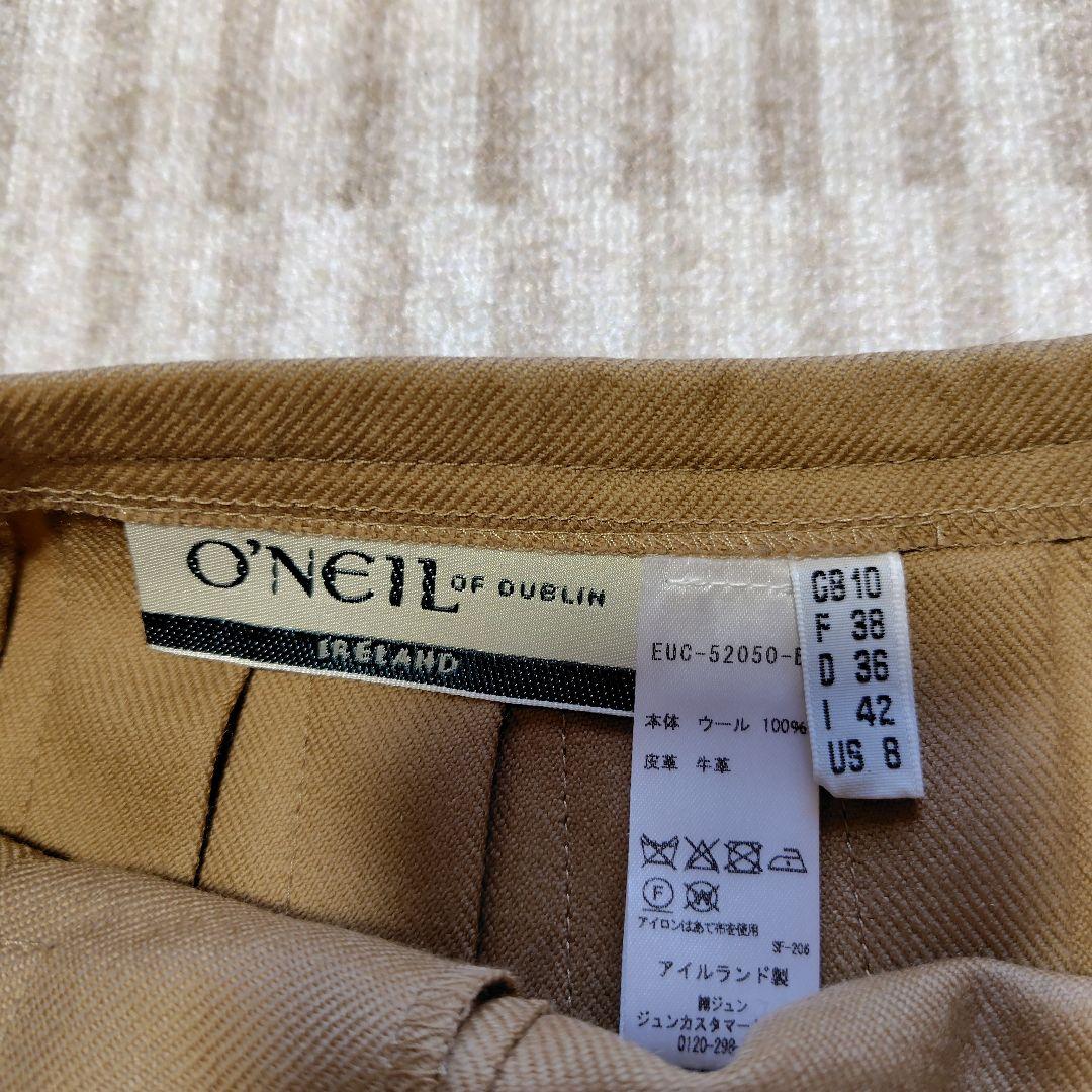 O'NEIL OF DUBLIN ベージュ プリーツスカート