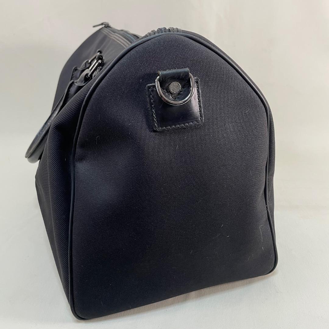 A9✨希少✨ハンティングワールド ボストンバッグ ナイロン×レザー 黒 45cm