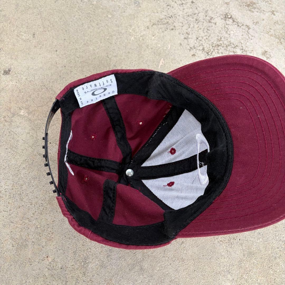 90s oakley software cap レッド 赤 オークリー