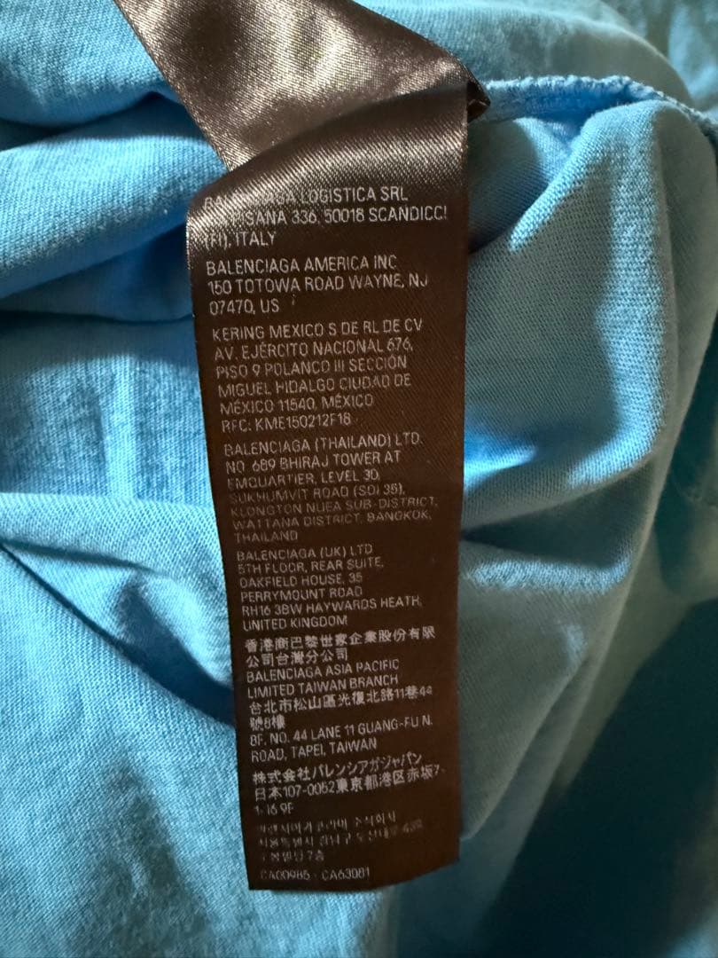 Balenciaga 22SS バックキャンペーンロゴTシャツ