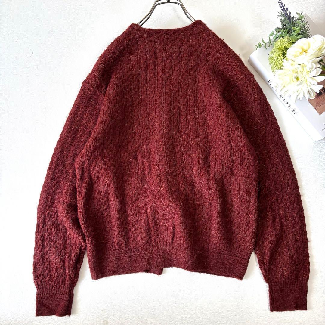 【美品/2024AW】トゥモローランド ケーブルニット カーディガン アルパカ