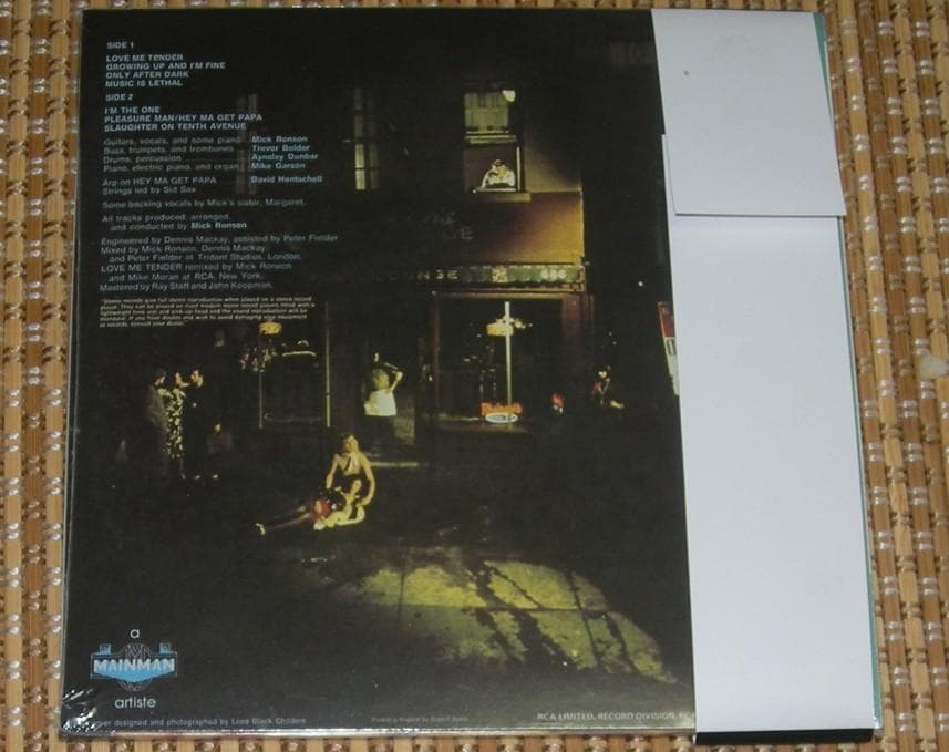 [紙ジャケ] ミック・ロンソン / 十番街の殺人 + ギターでぶっとばせ
