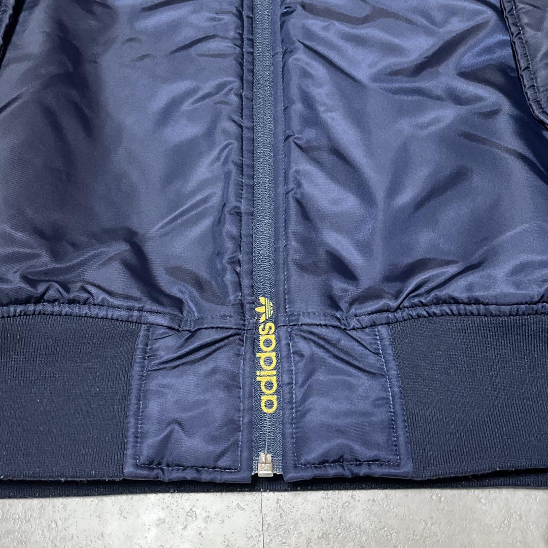 【adidas アディダス 】MA-1 フライトジャケット 紺 L 美品 中綿