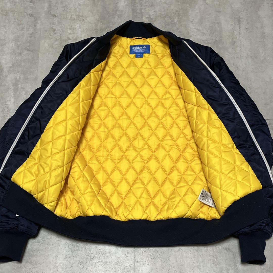 【adidas アディダス 】MA-1 フライトジャケット 紺 L 美品 中綿