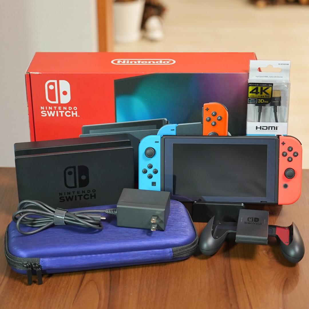 Nintendo Switch 本体 JOY-CON ネオンブルー/ネオンレッド