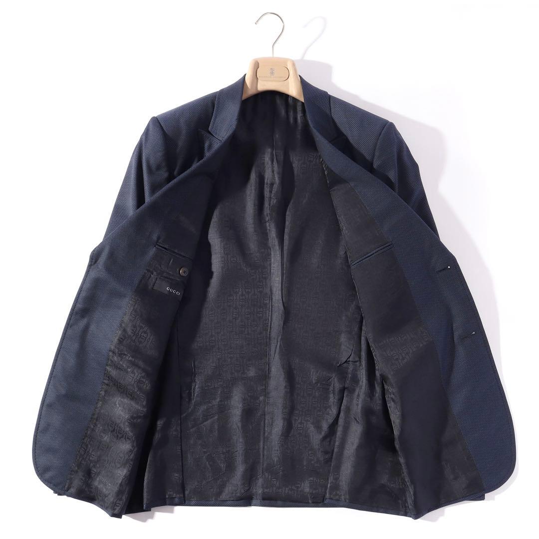 GUCCI グッチ ピークドラペル セットアップ スーツ 50 XL