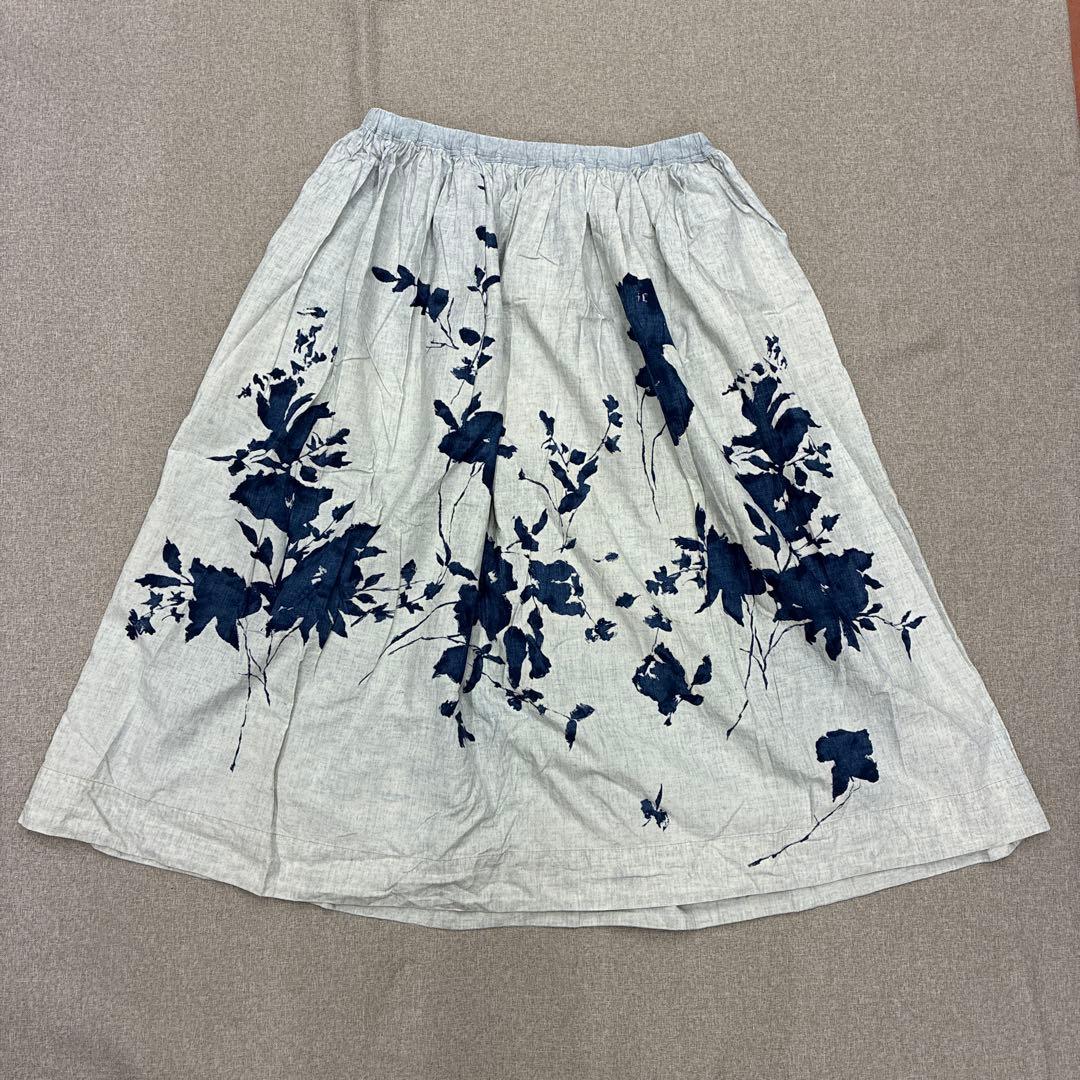 i223◯希少 パトアシュ pate a chou 45R コットンスカート花柄