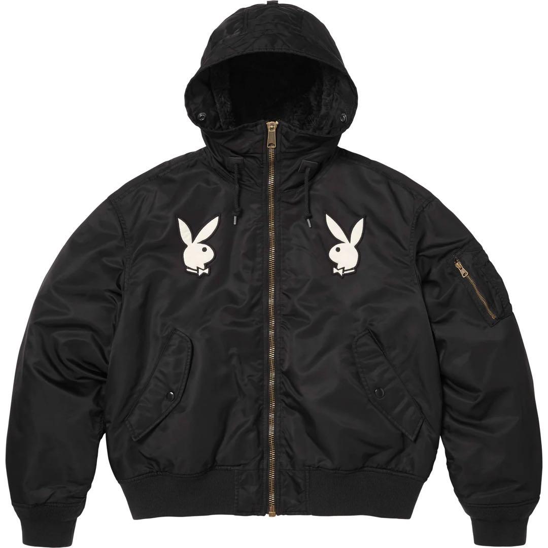 新品未使用定価以下 Supreme Playboy Hooded MA-1