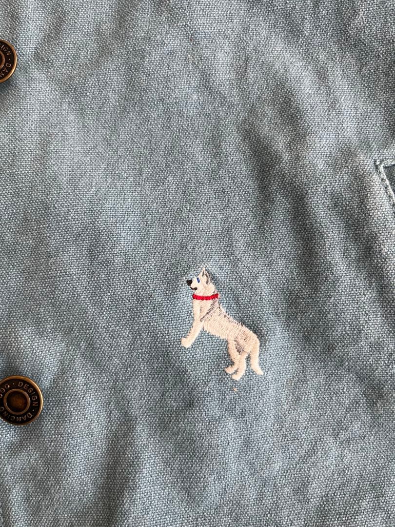 Vintage 犬柄 ジャケット　ハスキー