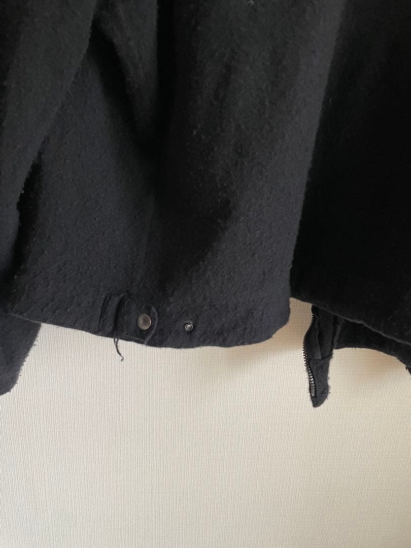 【美品】comoli 25aw 縮絨ウール ジップショートジャケット　サイズ2