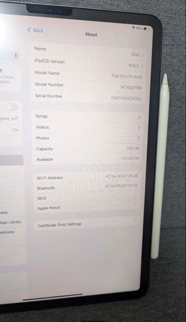 iPad Pro 11インチ 第1世代2018 - 256GB（スペースグレイ）