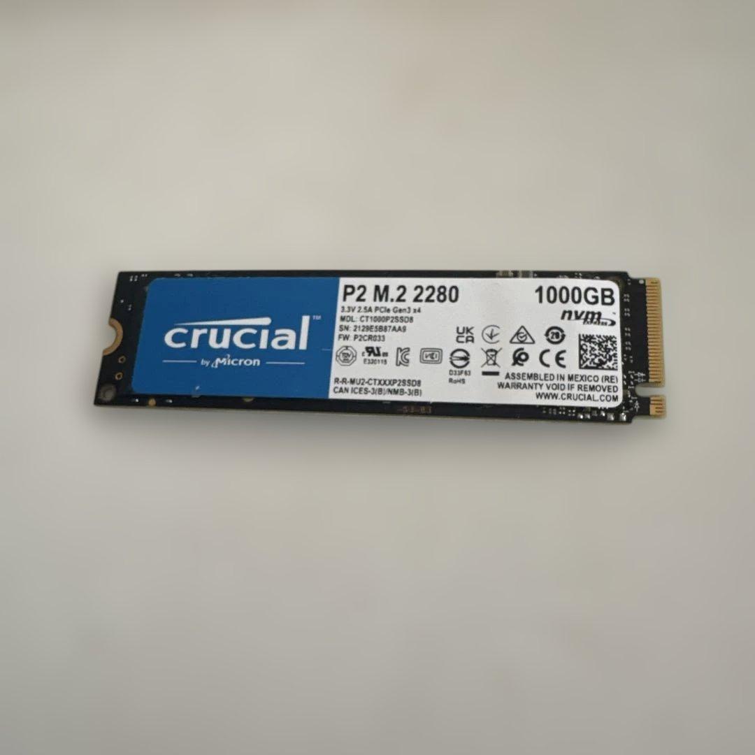 内蔵型SSD Crucial P2 M.2 2280 1000GB SSD