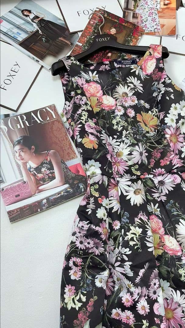 《新品》エムズグレイシー M'S GRACY お花柄 ワンピース✳️☀✳️☀